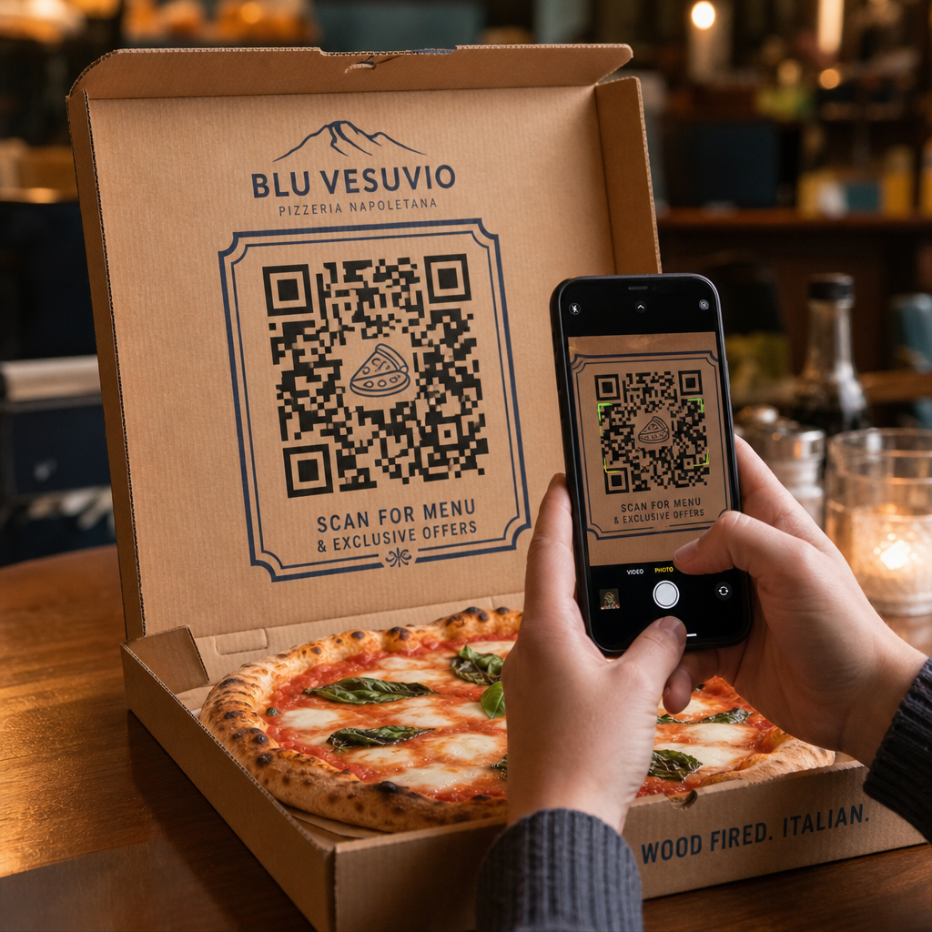 Scanning a pizza box