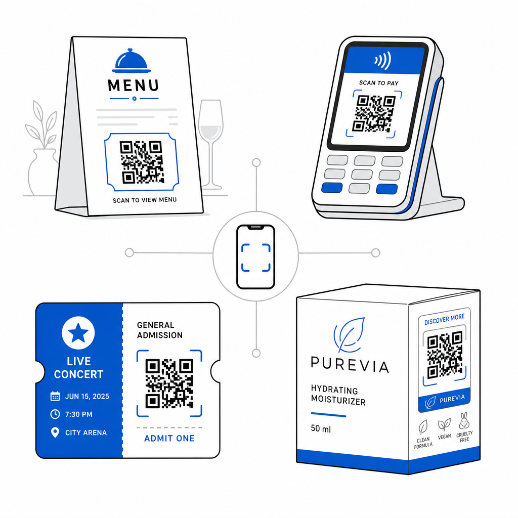 Modern QR code uses
