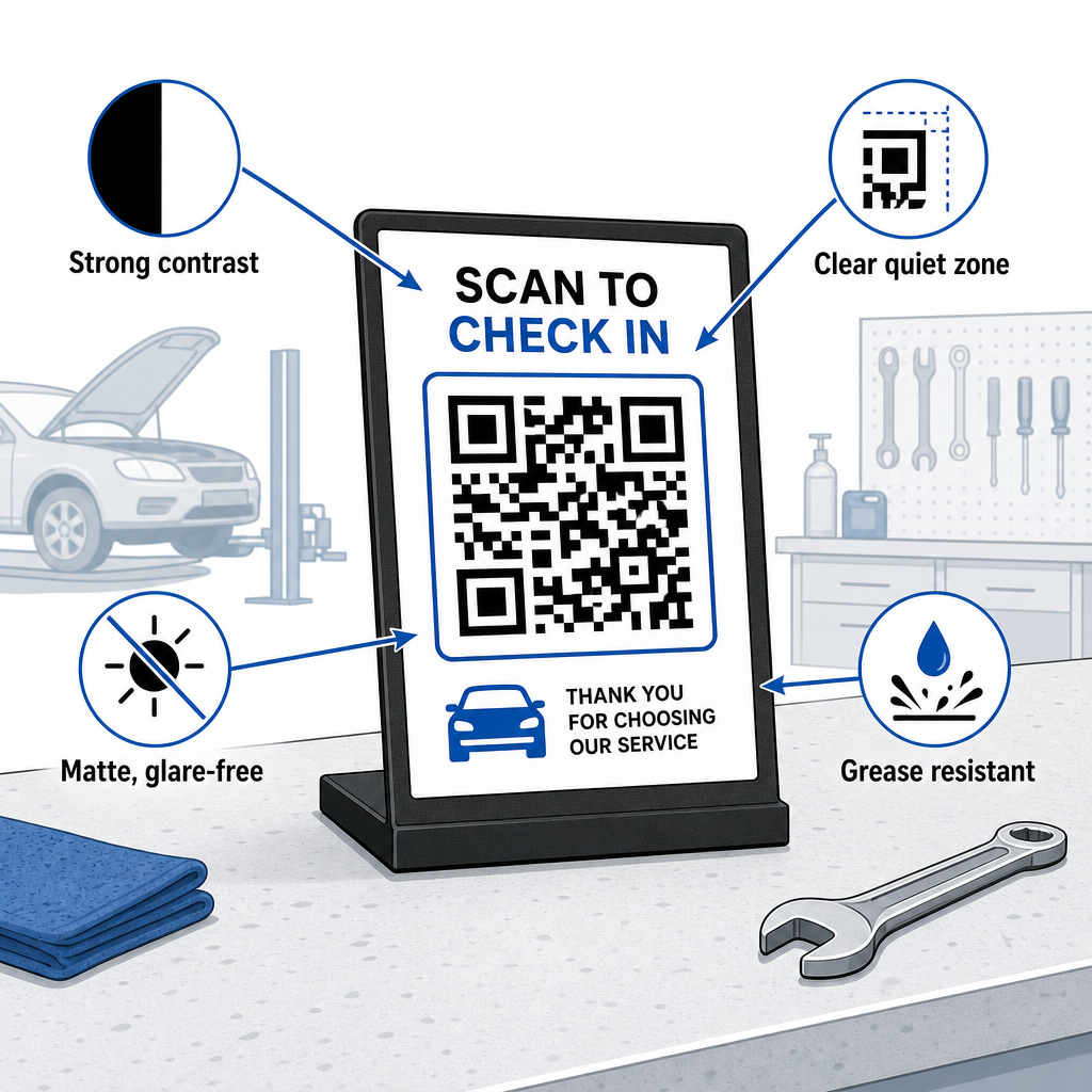 Durable QR printing guide