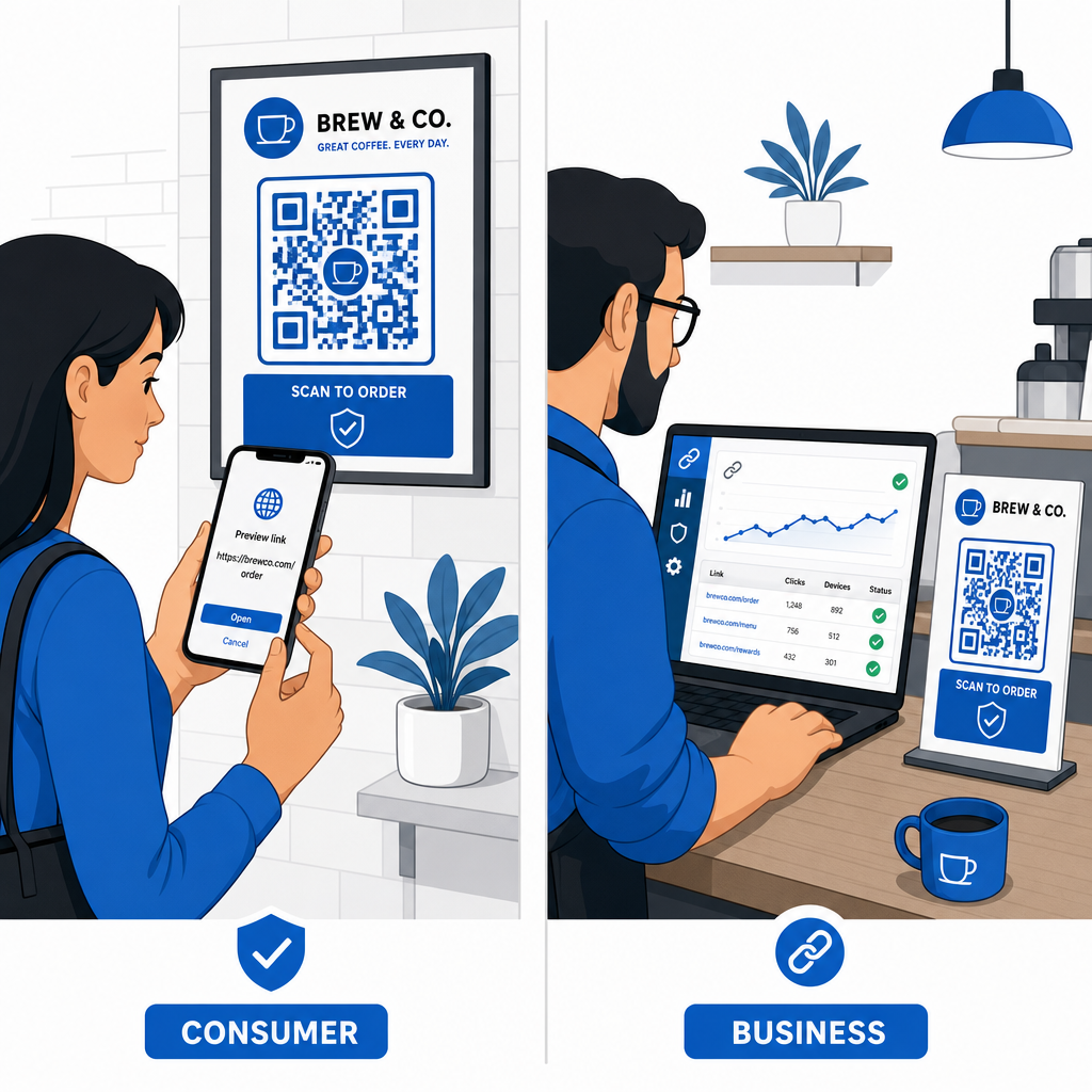 Preventing QR code scams