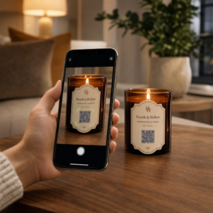 Scanning a candle label