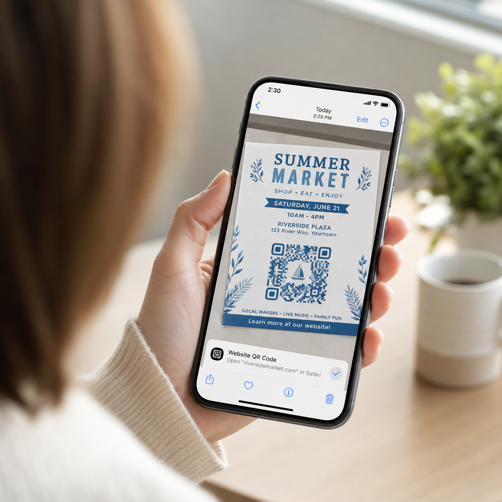 Scannen eines QR-Screenshots