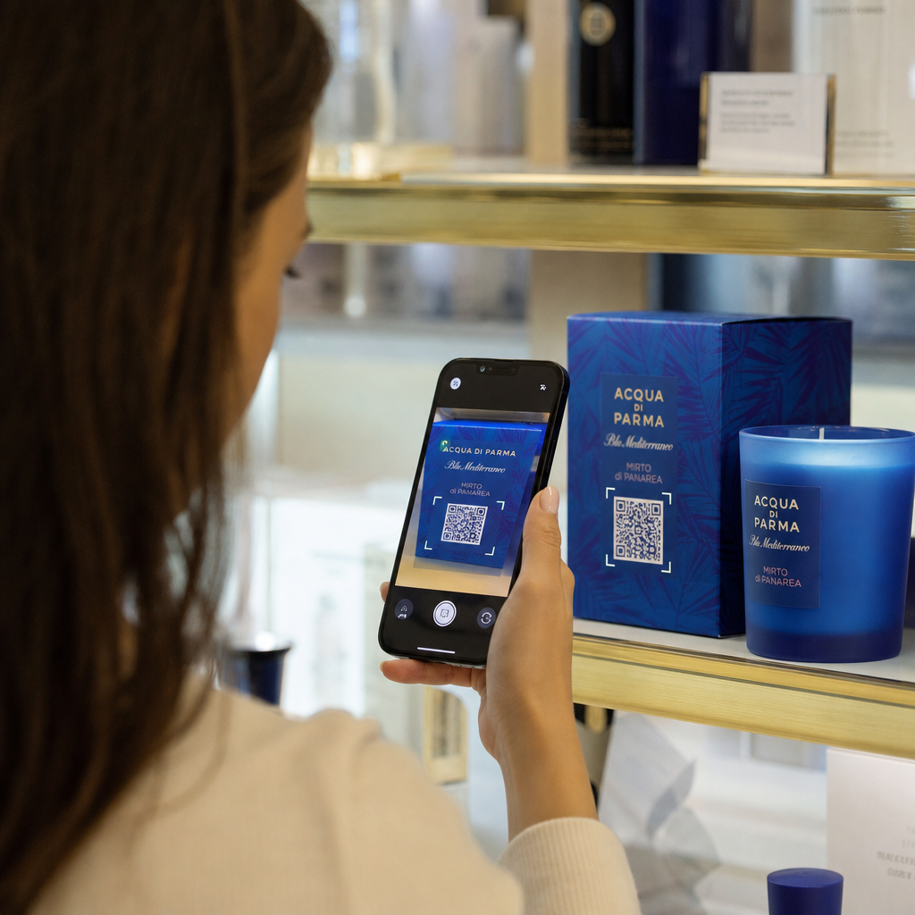 Scanning retail QR code