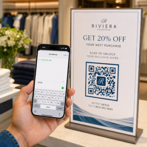 Scanning an SMS code