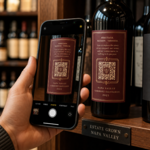 Scanning a wine label