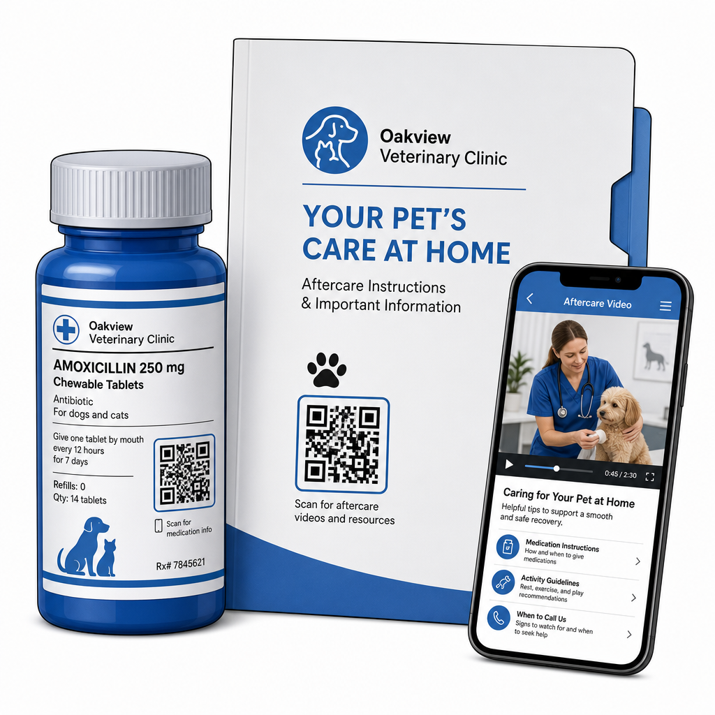 Digital veterinary aftercare