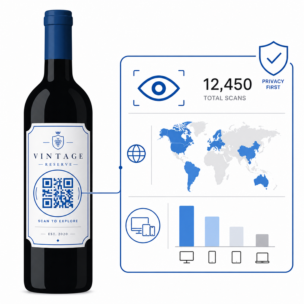 Private wine scan analytics