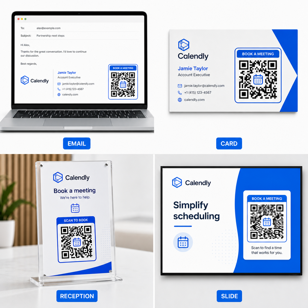 Booking QR placement ideas