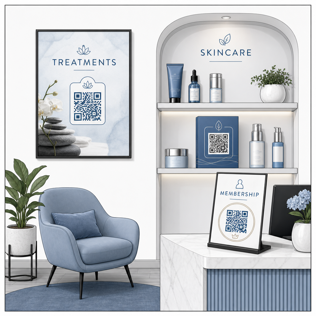 Spa marketing QR touchpoints
