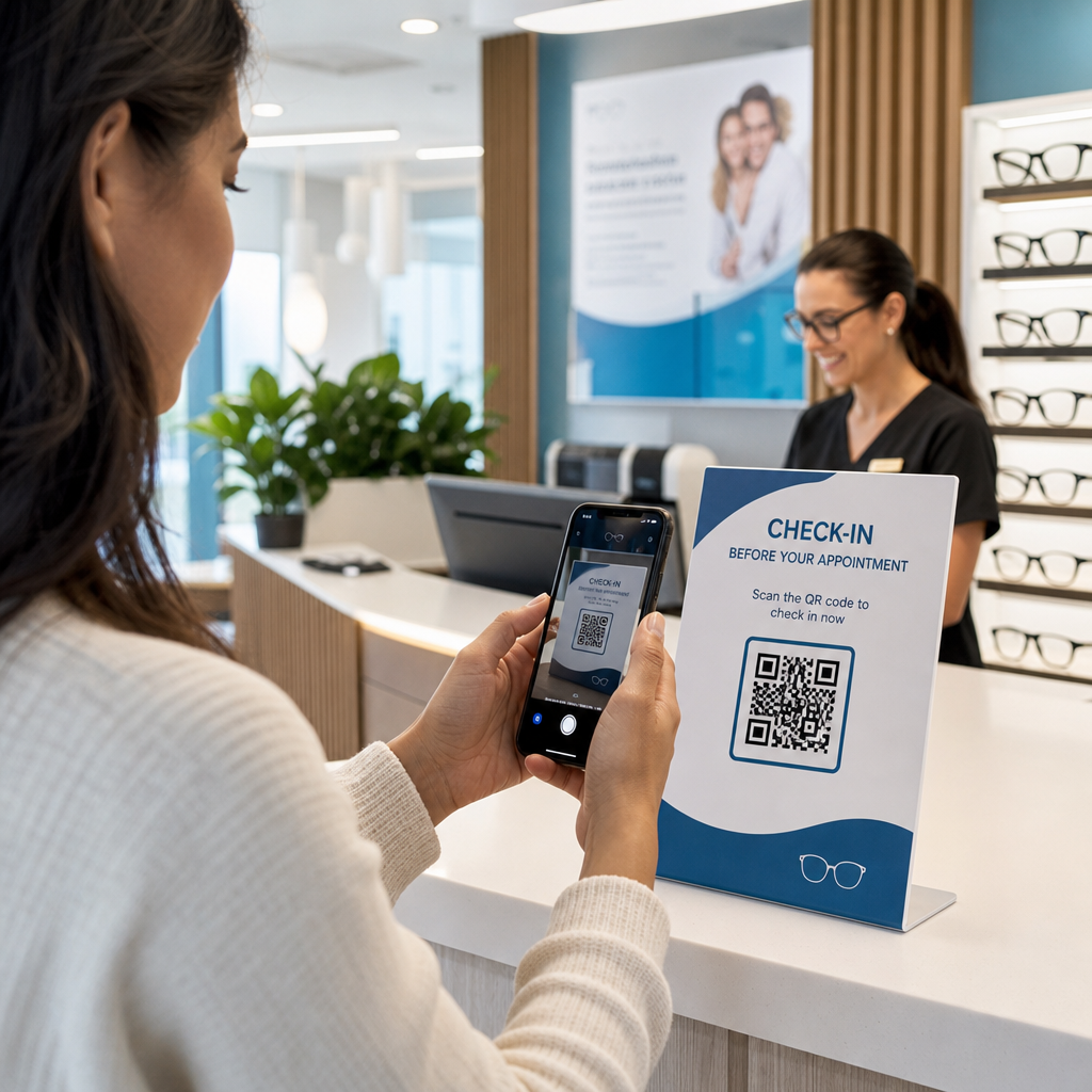 Patient scanning check-in code