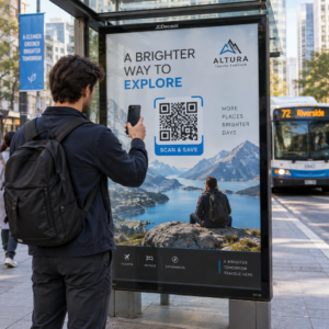 Scanning a transit billboard