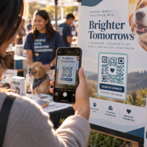 Scanning a donation code