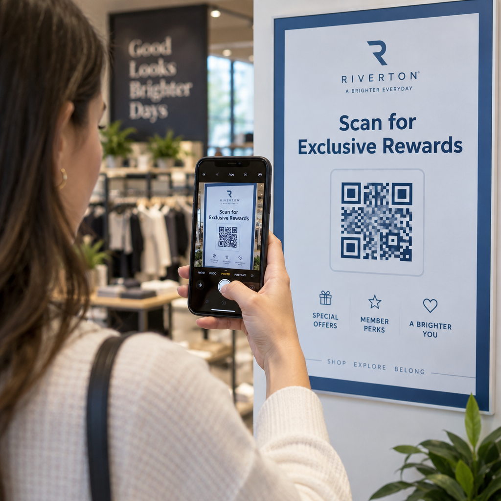Scanning a retail QR code