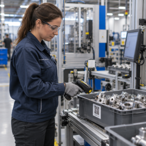Scanning factory materials