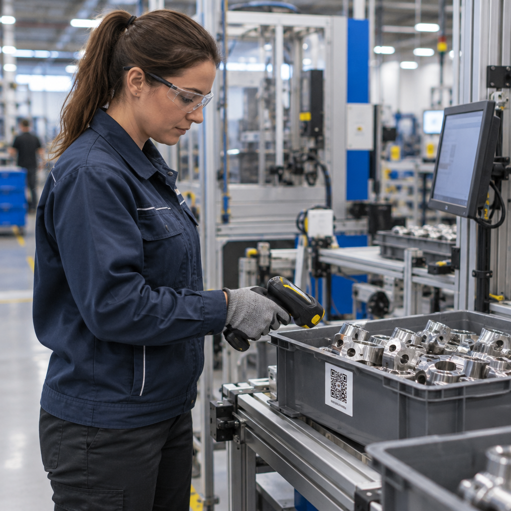 Scanning factory materials