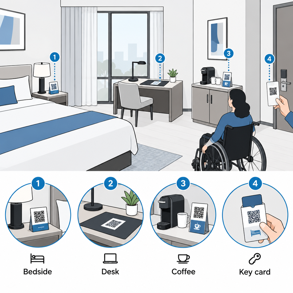 Hotel QR placement guide