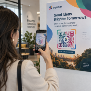 Testing poster QR code