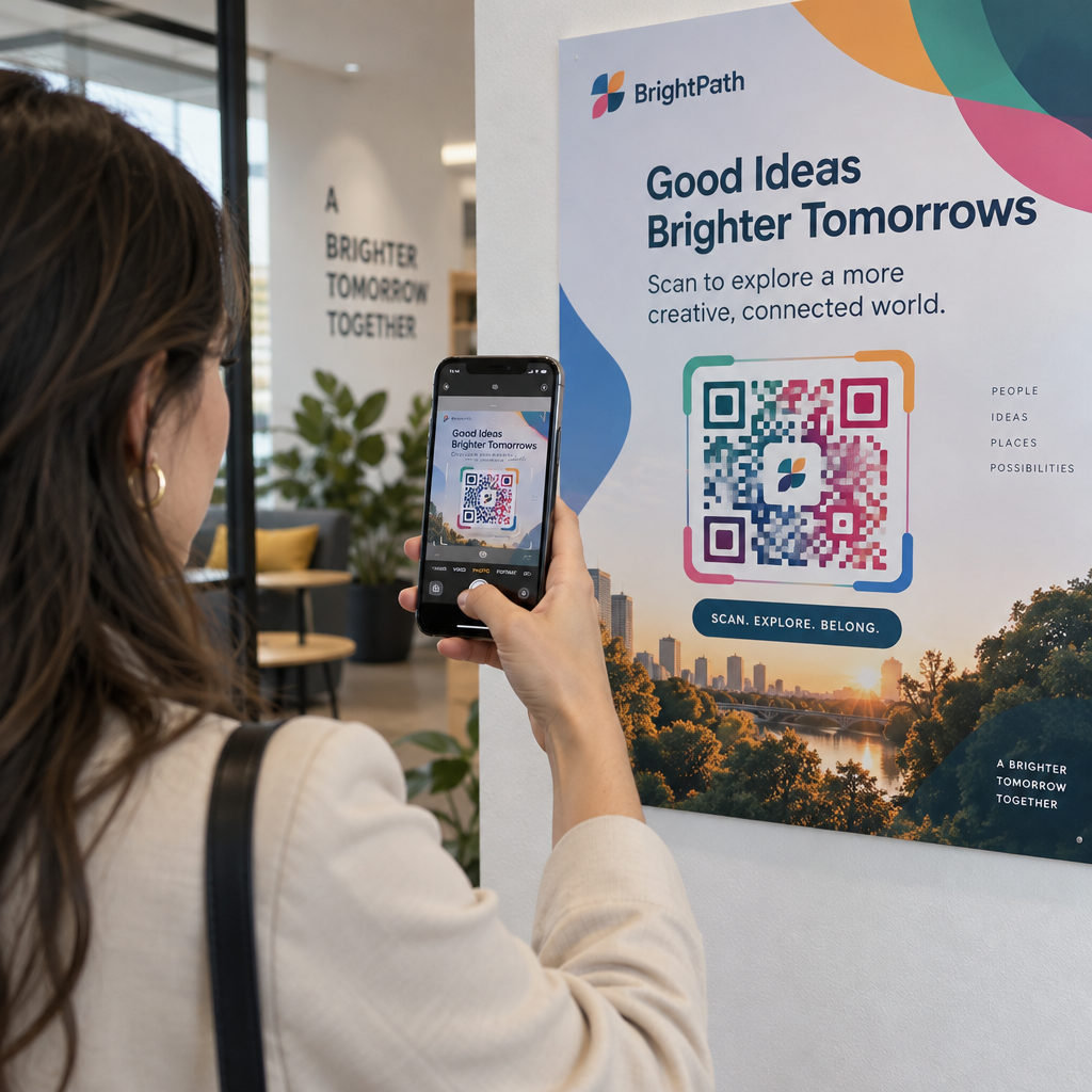 Testing poster QR code
