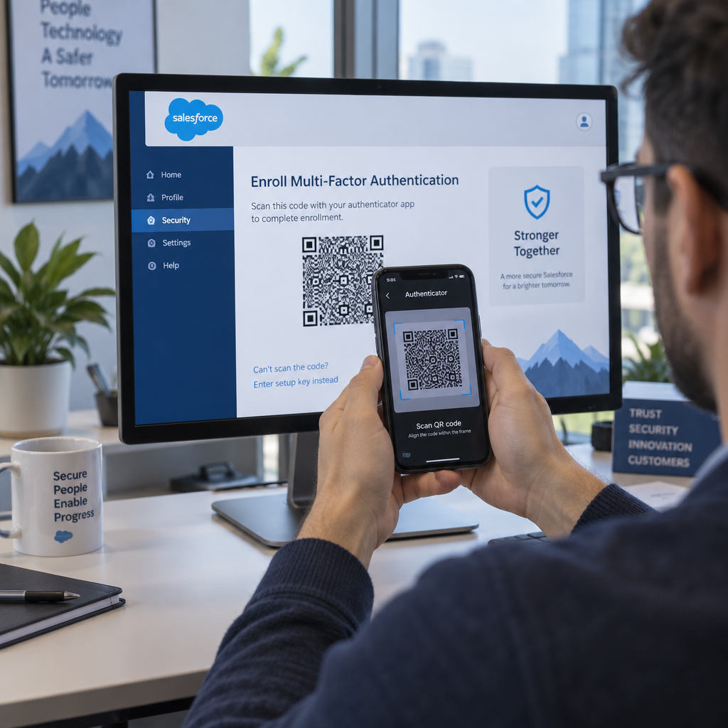 Salesforce MFA enrollment