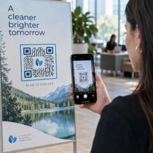 Scanning a branded QR code