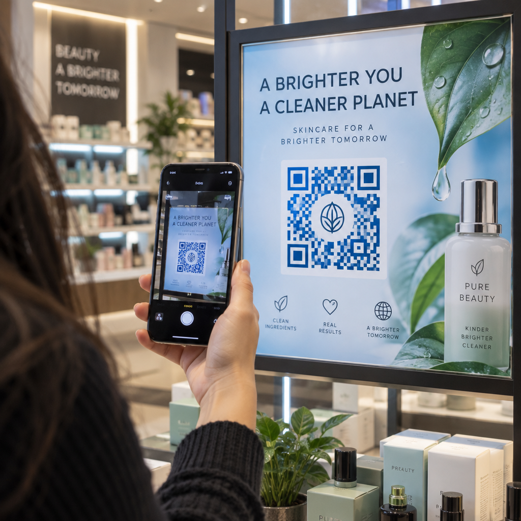 Scanning a retail poster