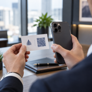 Scanning a business card