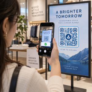 Scanning a branded QR code