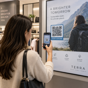 Scanning a printed QR code