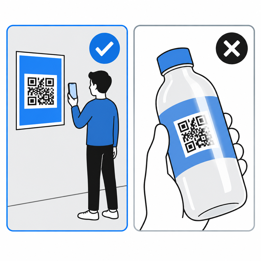 Good QR code placement