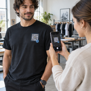 Scanning a QR shirt