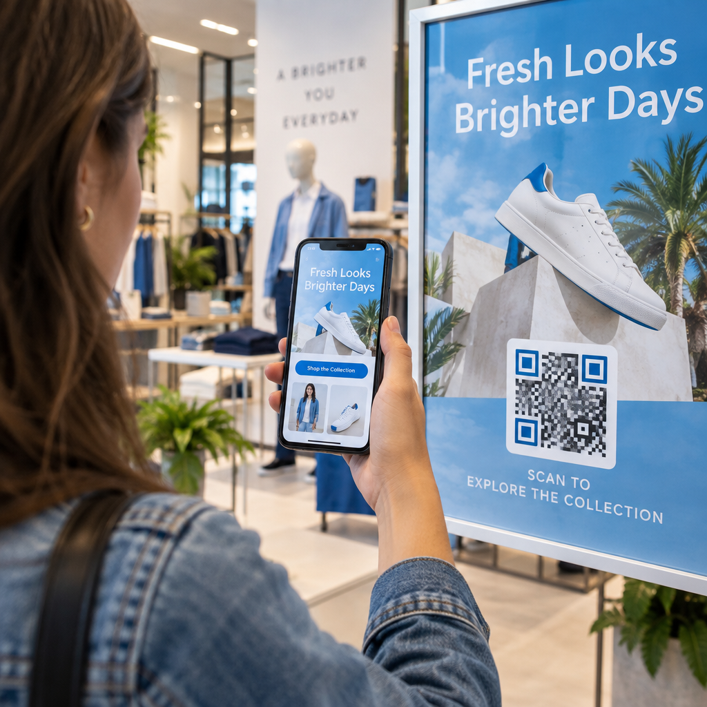 Scanning a retail poster