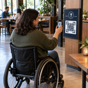 Scanning an accessible QR code