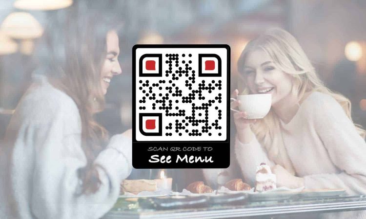 En QR-kode til en Cafe-menu