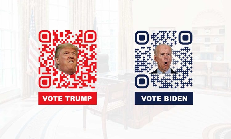 ทำรหัส QR สำหรับการเมืองและแคมเปญการเลือกตั้งประธานาธิบดี