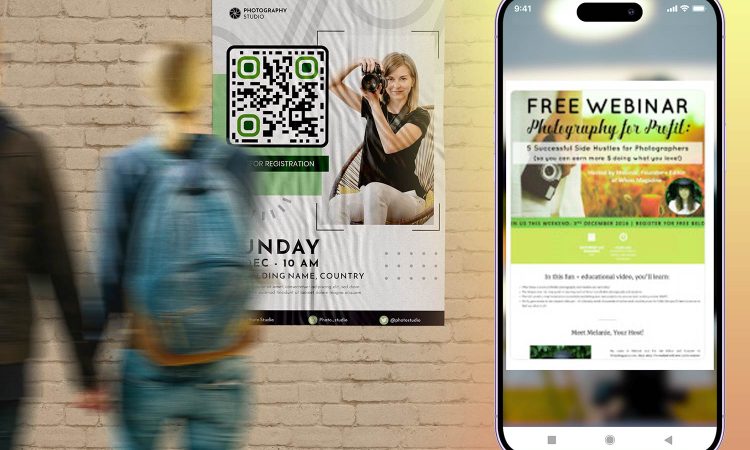 Modern QR code technique for email sign-ups