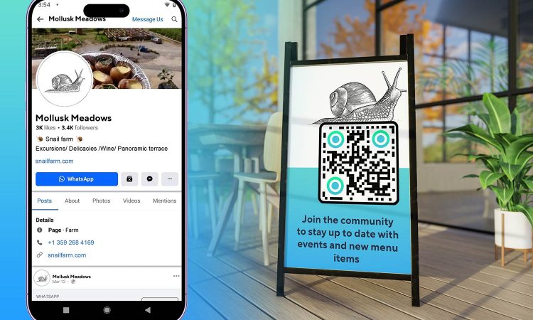 QR-kode til en Facebook-gruppe