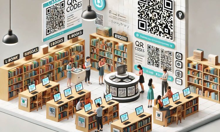 QR code generator for library