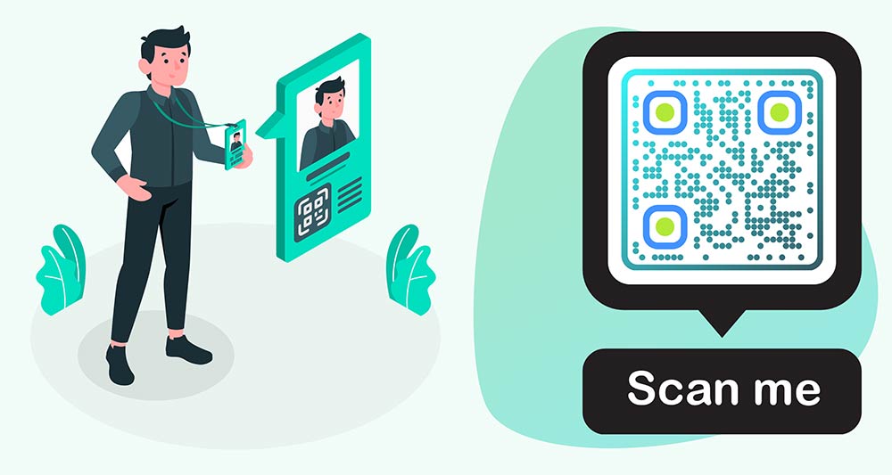 Illustrazione dei vari vantaggi dell'utilizzo dei codici QR per la condivisione delle informazioni di contatto