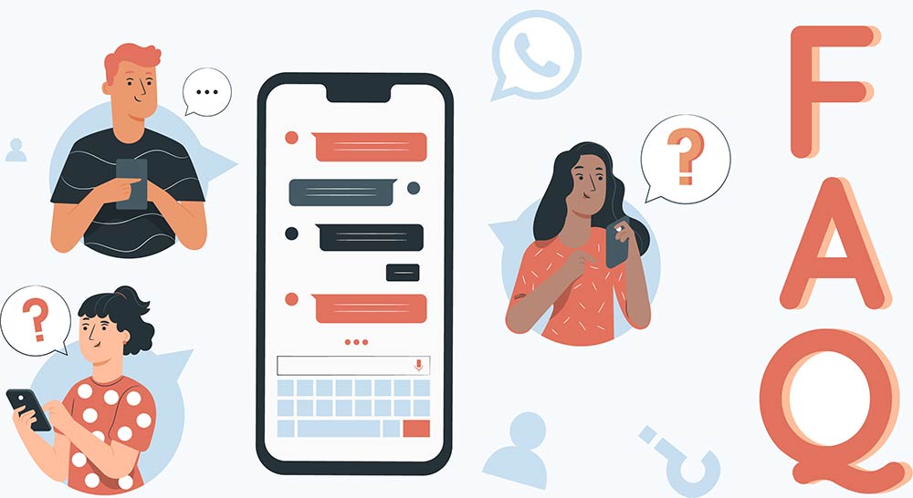 Seção de perguntas frequentes sobre a funcionalidade de código QR do WhatsApp