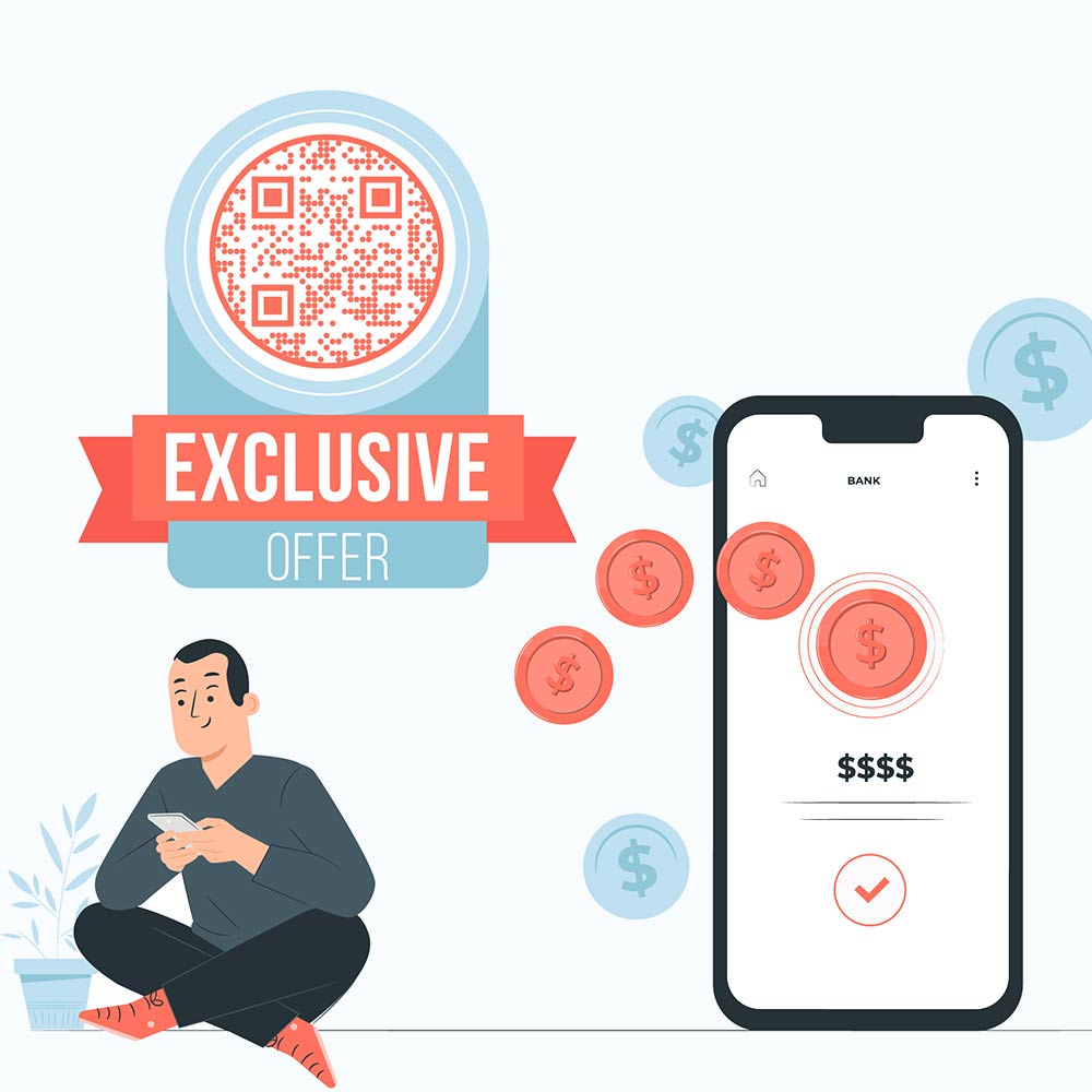 QR-kod för exklusiva app-erbjudanden