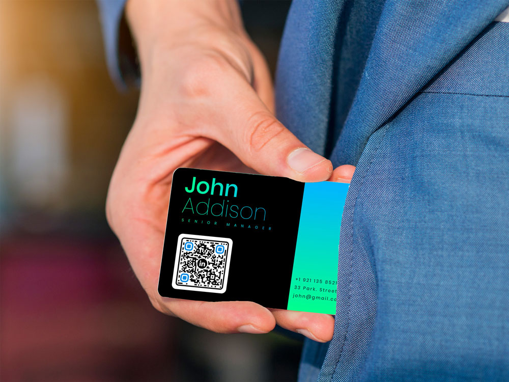 Sharing LinkedIn QR code