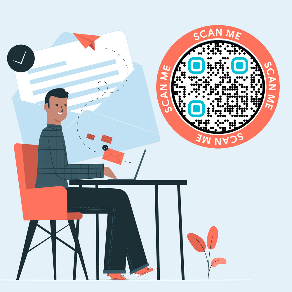 Mã QR được nhúng trong email để người dùng dễ dàng tương tác