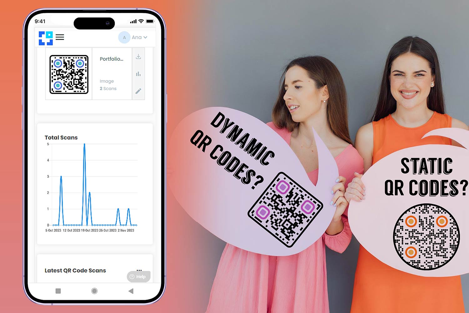 A comparison between Static and Dynamic QR codes difference