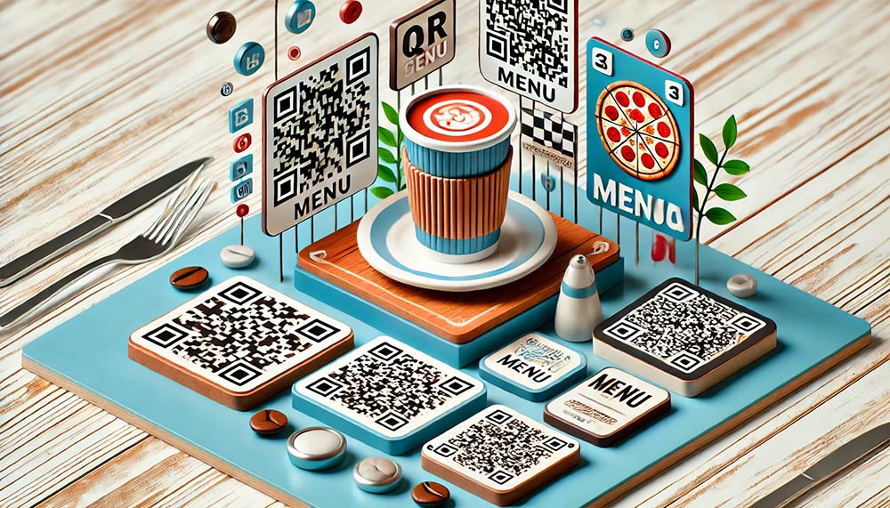 ตัวอย่างการออกแบบเมนูด้วยรหัส QR