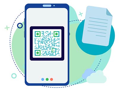Google Form QR-kode åpnet på telefonen