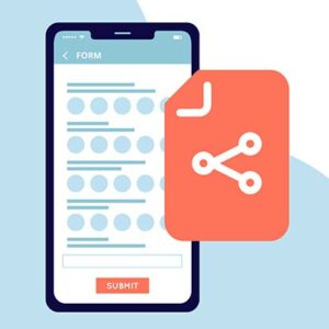 Formulário do Google aberto na tela do telefone