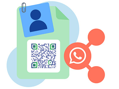 Печатен документ, съдържащ QR код и придружаваща го снимка.