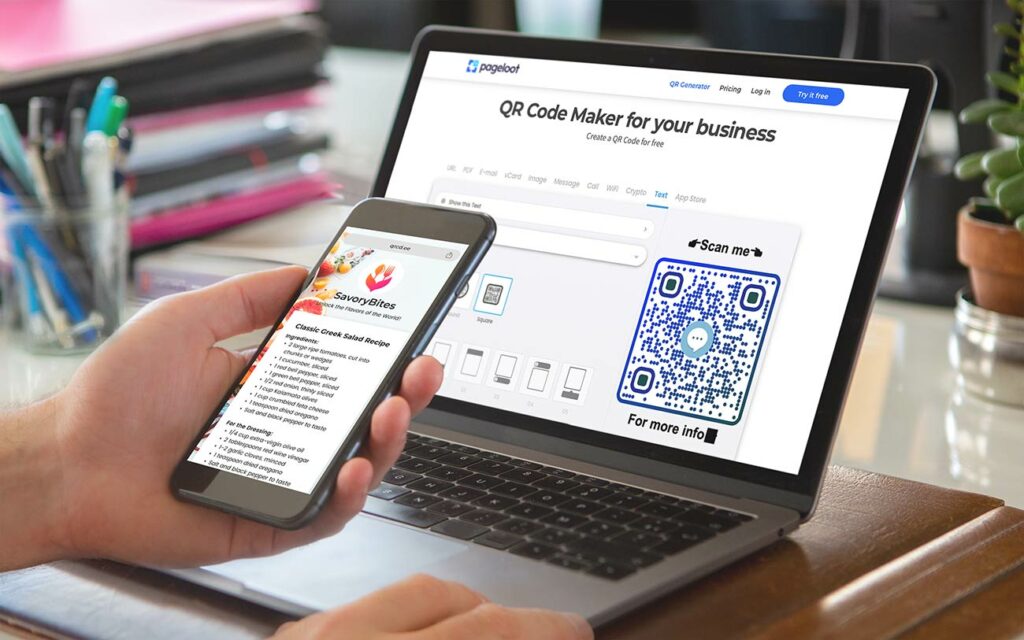 Генерация QR-кода из текста