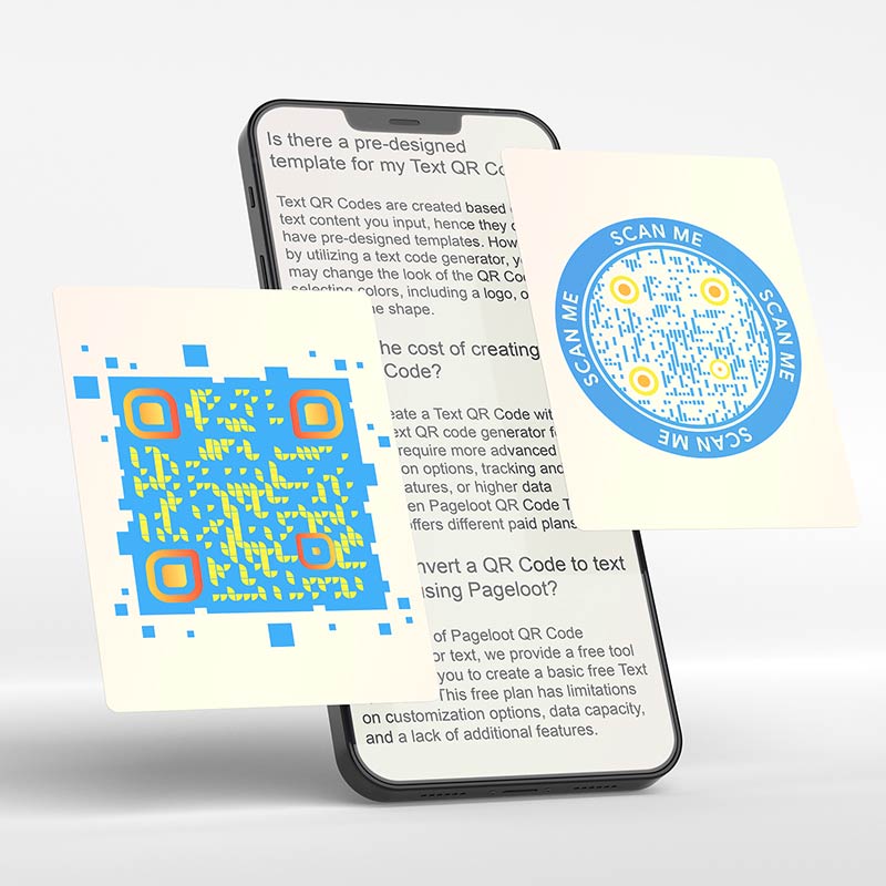 Image showing how to generate qr code from text on a smartphone