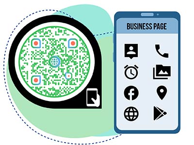 customizing QR code with a landing page